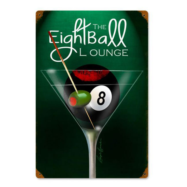Eight Ball Lounge Sign