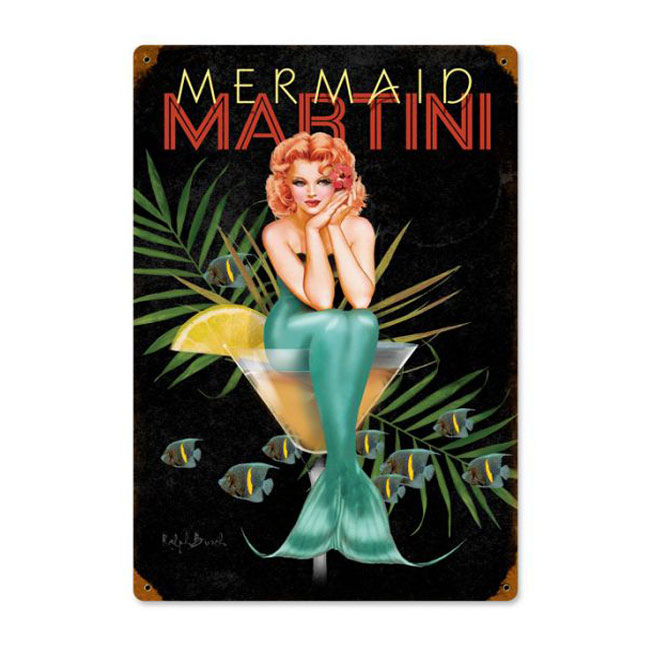 Mermaid Martini Sign