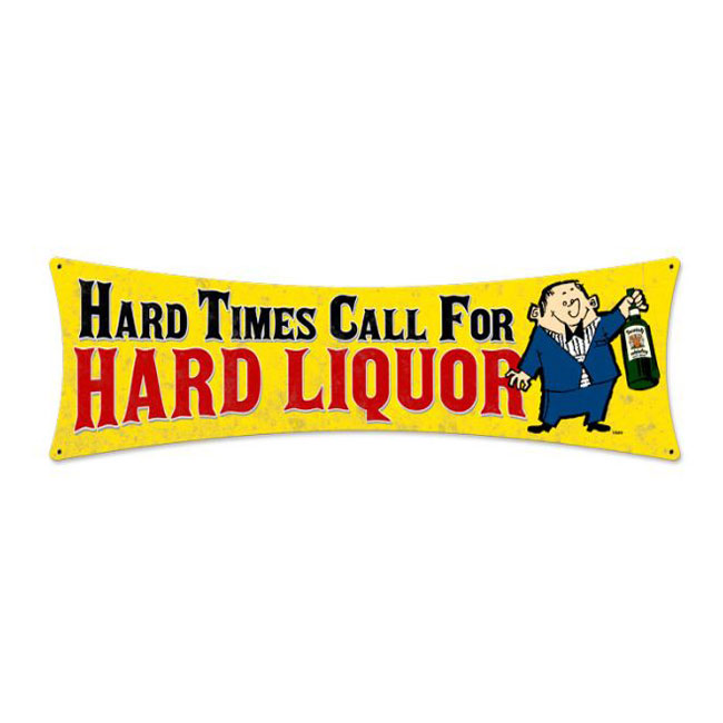 Hard Liquor Bowtie Sign