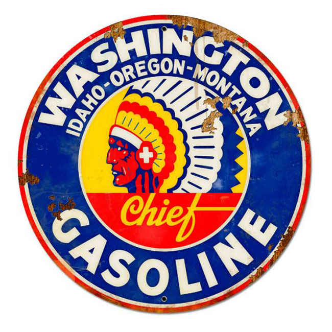 Vintage Washington Chief Sign