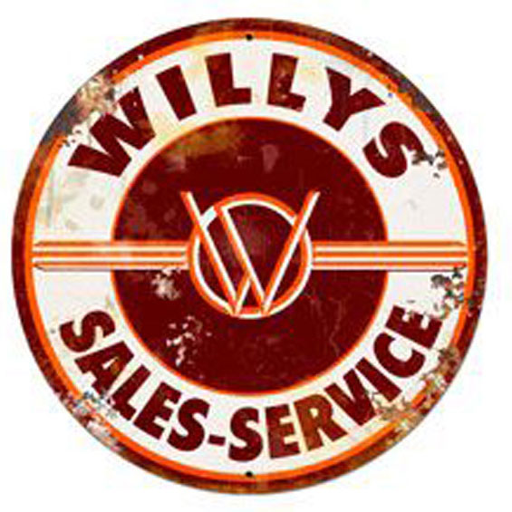 Willys Service Vintage Sign