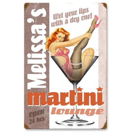 Your Name Martini Lounge Personalized Sign