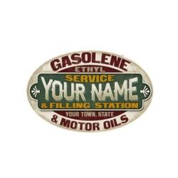 Service and Filling Station Personalized Sign