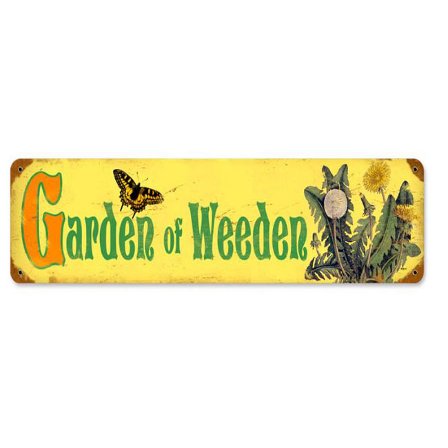 Garden of Weeden Sign