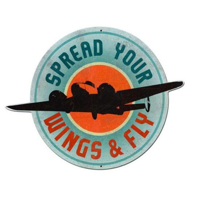 Spread Your Wings & Fly Custom Shaped Sign