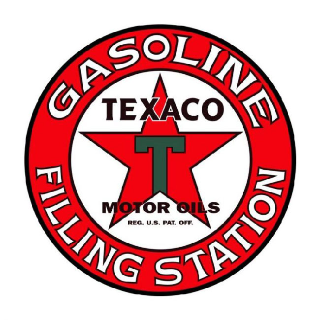 Texaco Filling Station Sign