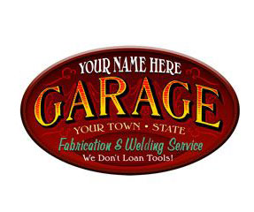 Garage Services Personalized Sign