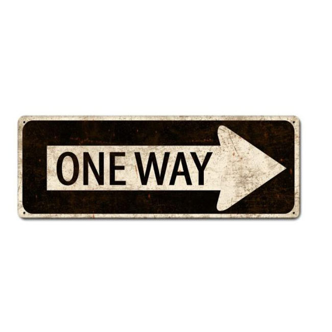 One Way Highway Sign