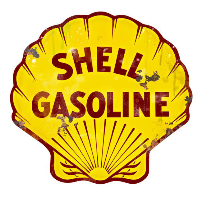 Shell Gasoline Sign Vintage 