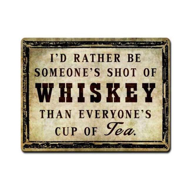 Shot Of Whiskey Sign