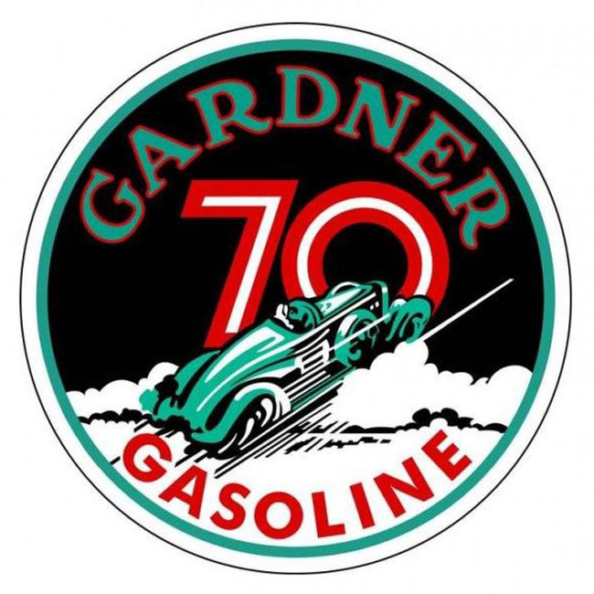 Gardner Gasoline Satin Style Sign