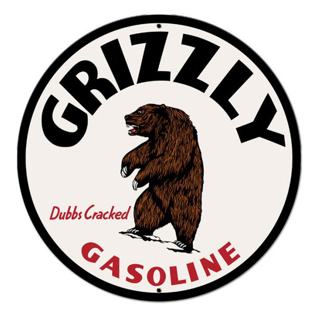 Grizzly Gasoline Sign
