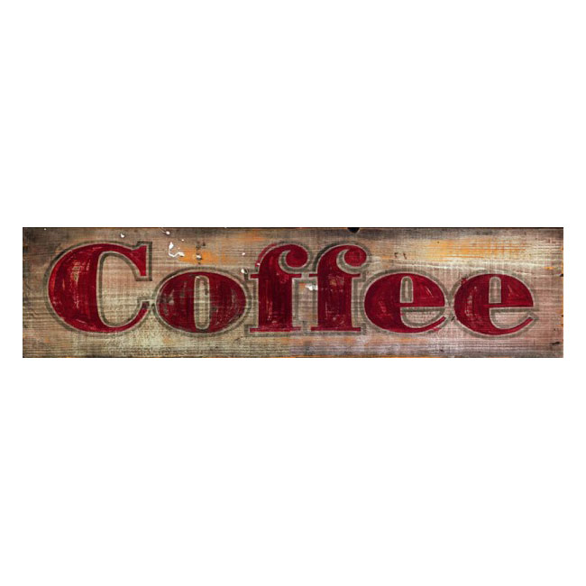 Rustic Coffee Wood Sign 