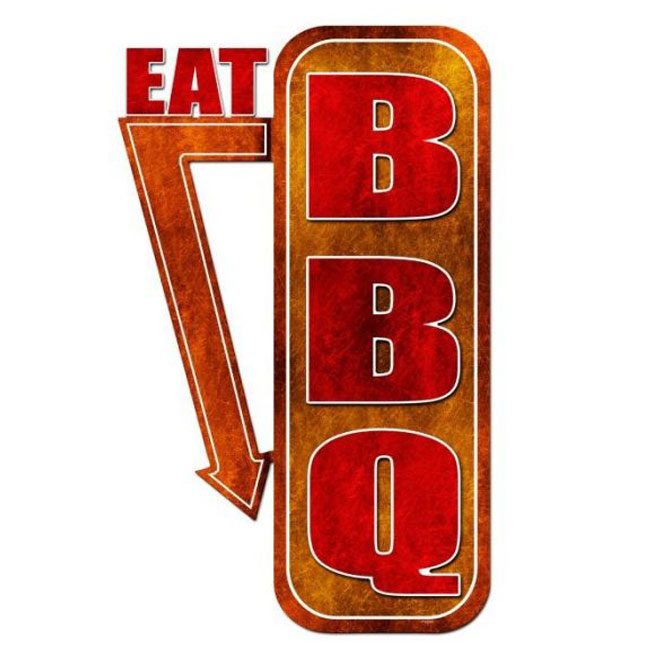 Eat BBQ Sign 