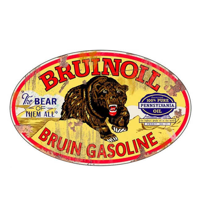 Bruin Oil Vintage Sign 