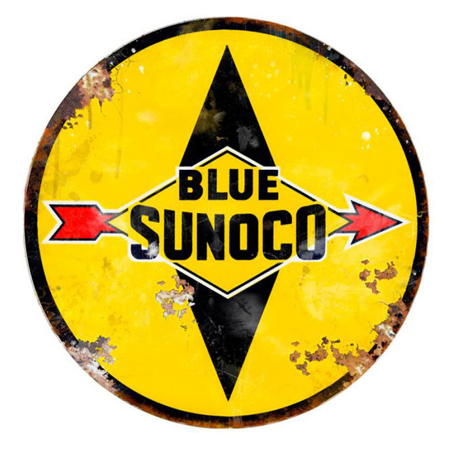 Blue Sunoco Sign