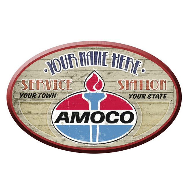 Amoco Gas Station Personalized Sign