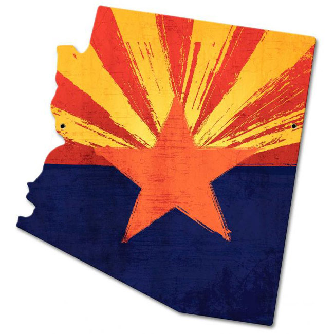 Arizona State Flag Sign