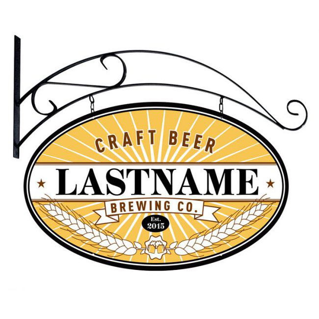 Craft Brewing Personalized Sign