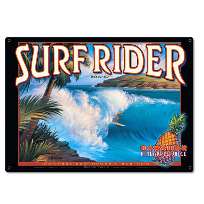 Surf Rider Brand Sign