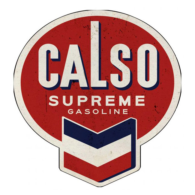 Calso Supreme Gasoline Sign