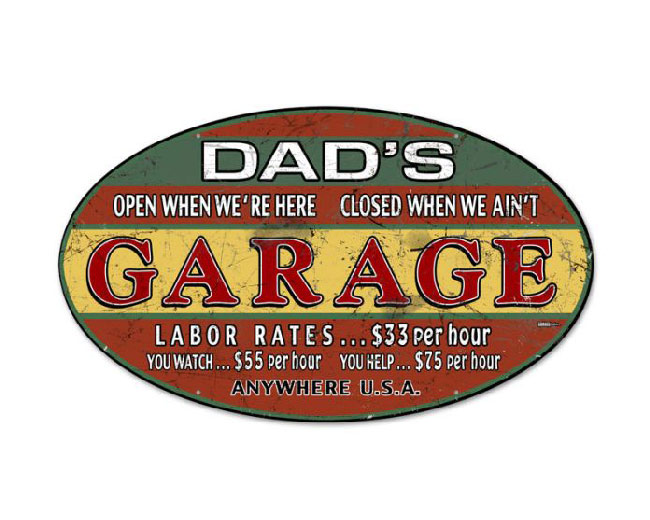 Dads Garage Sign