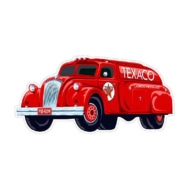 Texaco 1938 Airflow Gas Tanker Sign