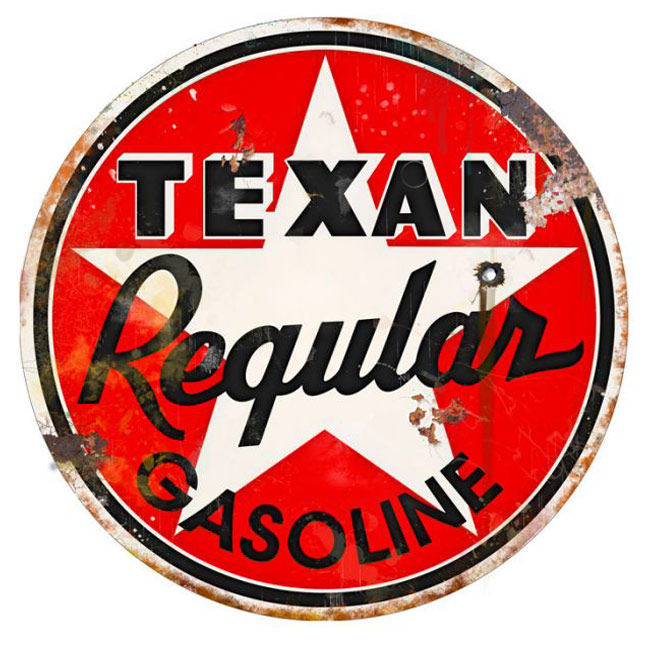 Texan Gas Sign