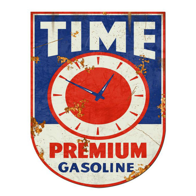 Time Gasoline Sign