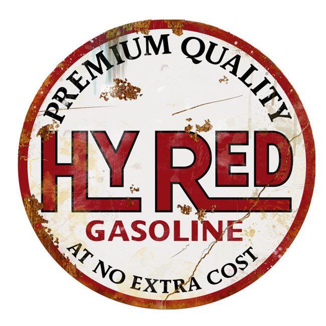 Hyred Gasoline Sign