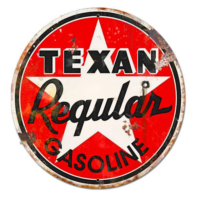 Texan Gasoline Sign