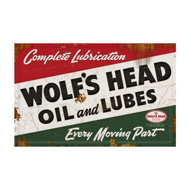 Wolfshead Oil Sign