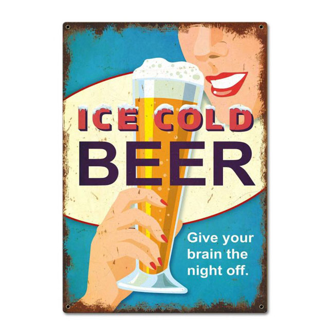 Beer Give Your Brain Off The Night Sign
