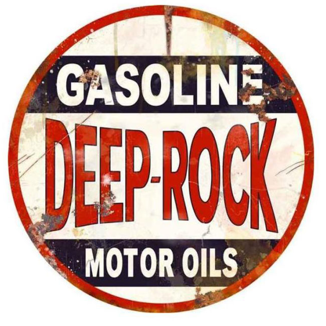 Deep Rock Gasoline Sign