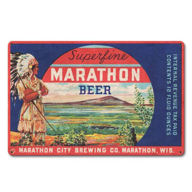 Marathon Beer Sign