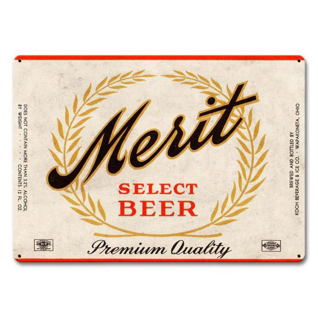 Merit Select Beer Sign