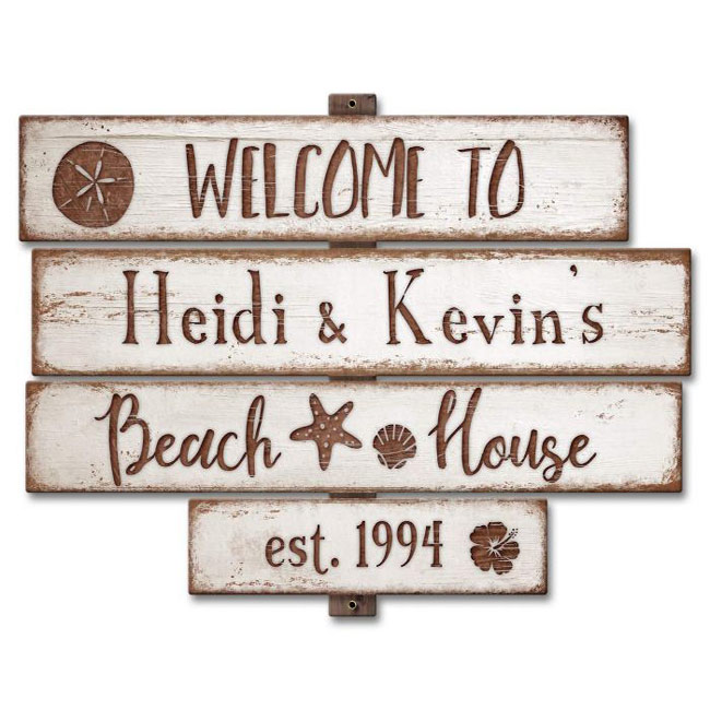 Beach House Custom Personalized  Sign