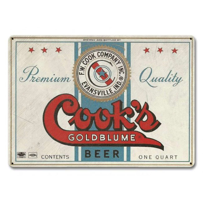 Cooks Goldblume Beer Sign