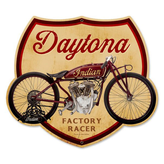 Daytona  Indian Factory Racer Sign