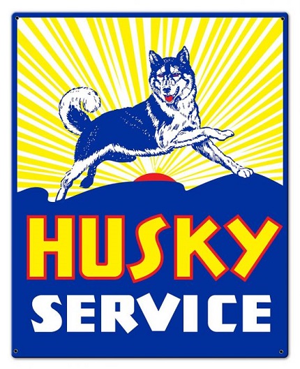 Husky Gasoline Sign