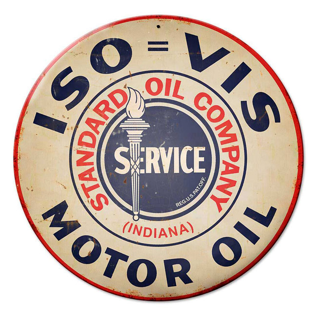 Iso Vis Motor Oil Sign