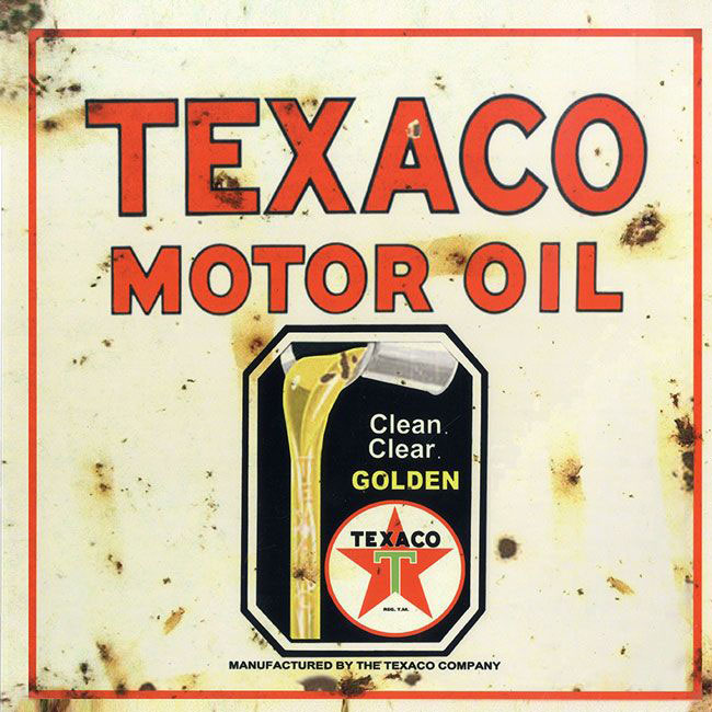 Texaco Motor Oil Sign