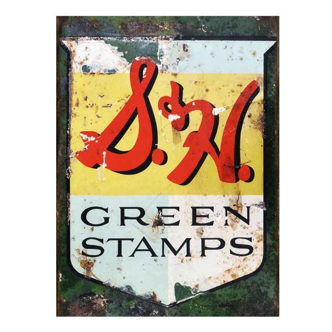 S&H Green Stamps Sign   