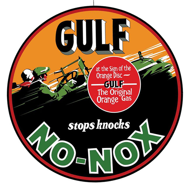 Gulf No Nox Gas Sign