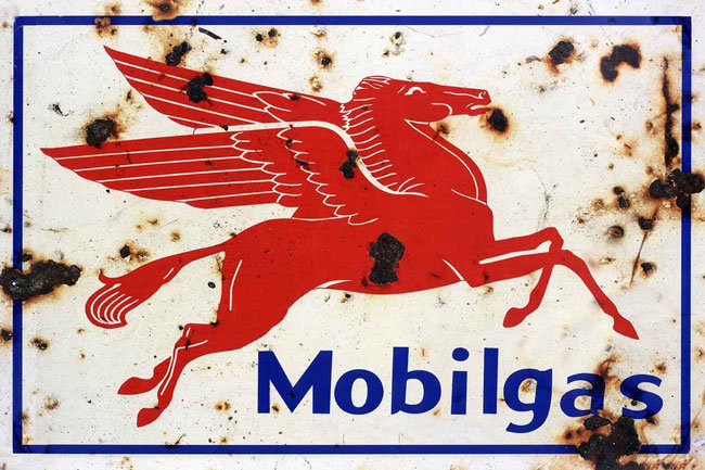 Mobil Gas Pegasus Sign 