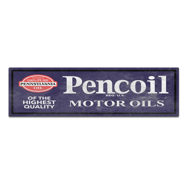 Pencoil Motor Oil Sign