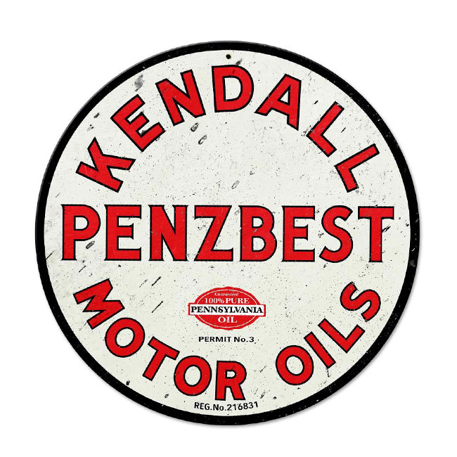 Kendall Motor Oil Sign