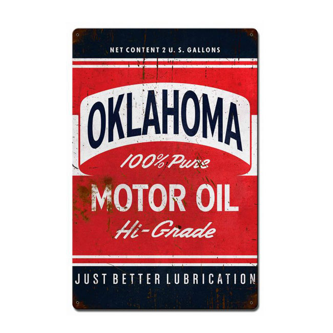 Oklahoma Motor Oil Sign