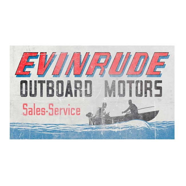 Vintage Evinrude Motors Dealer Sign 