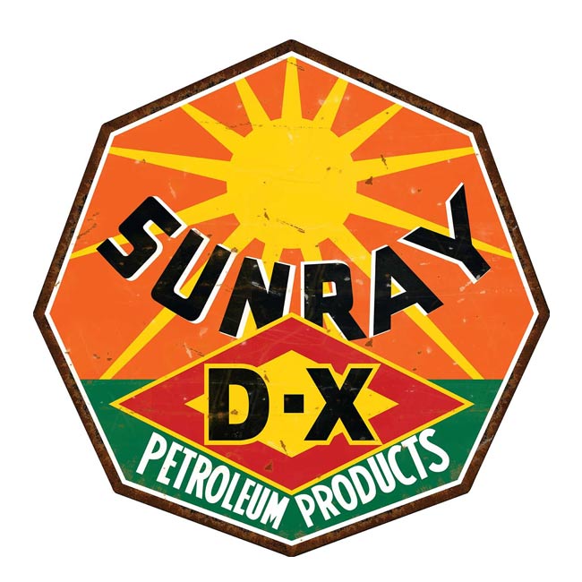 Sunray DX Gas Sign